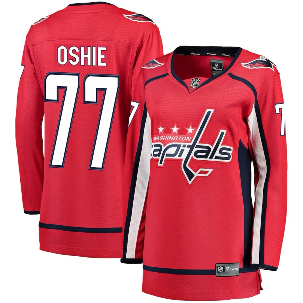 Washington Capitals TJ Oshie Fanatics Red Breakaway Player Jersey NHL Long 77